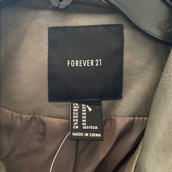 Brand new gray leather jacket - Picture 4 of 5